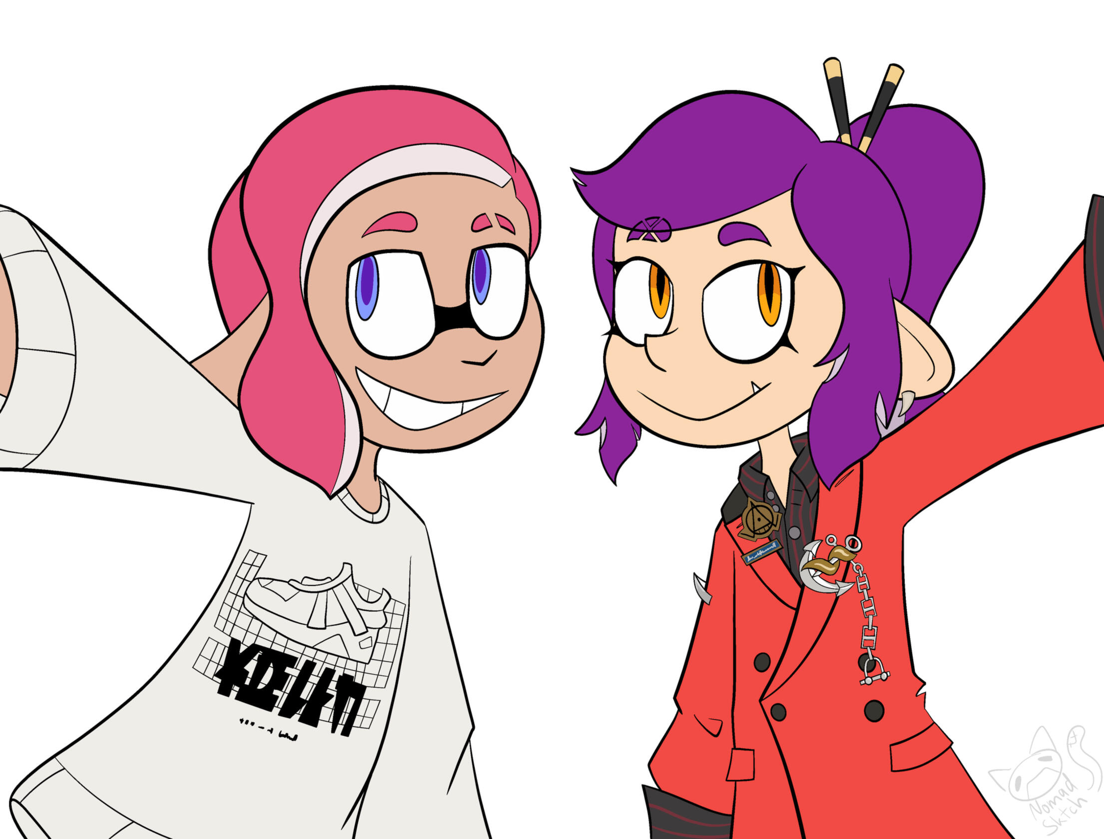 Bust / flat color / +1 character